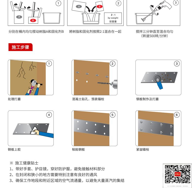 包钢夏河粘钢加固施工过程